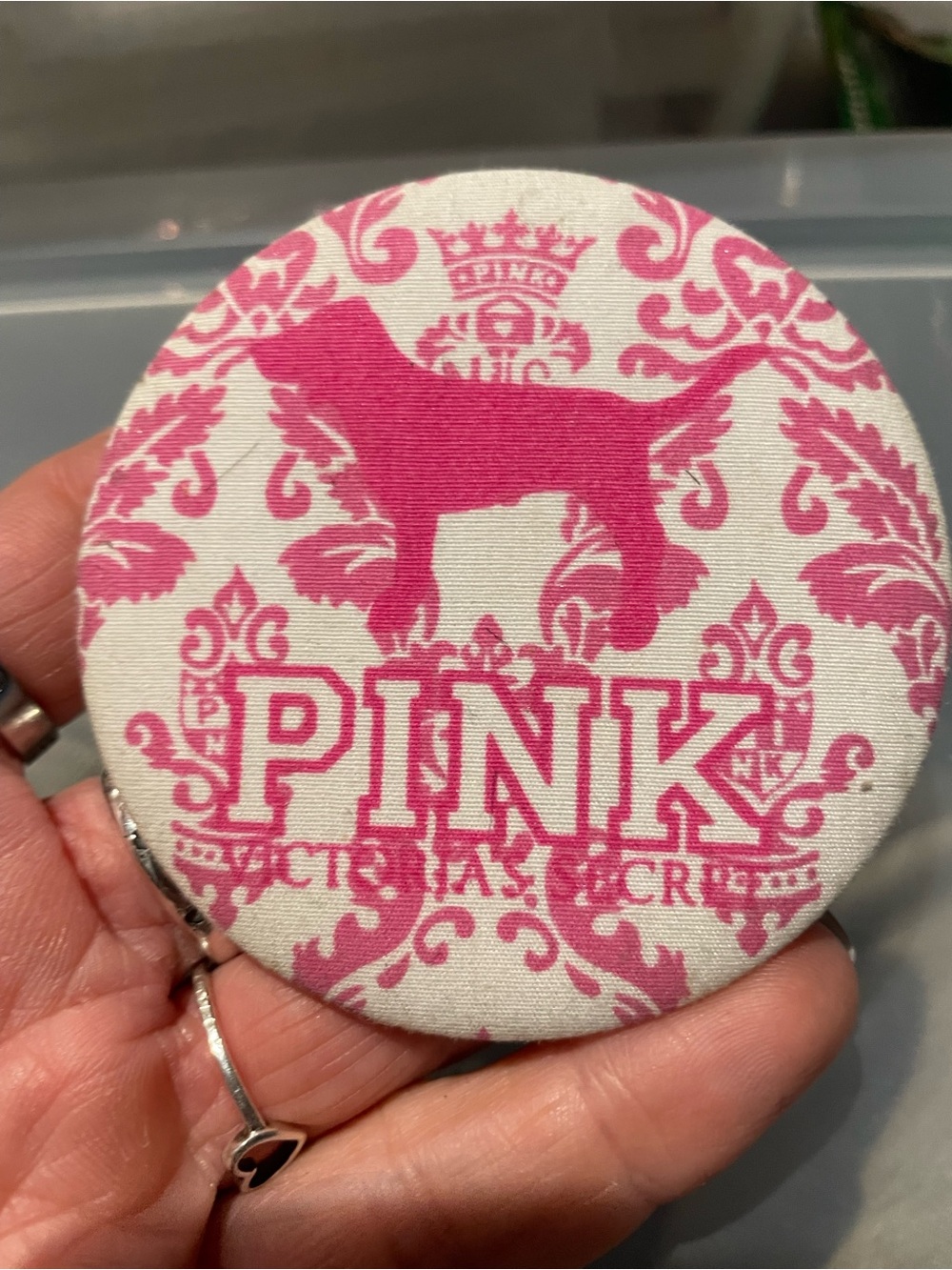 PINK Victoria's Secret Pink Logo Decorative mirror